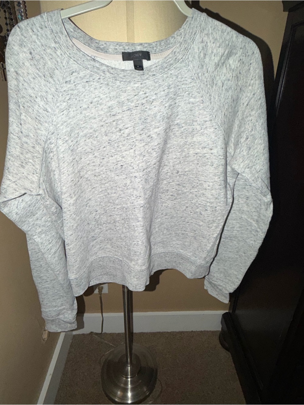 J. Crew Light Heather Gray Crewneck Sweatshirt